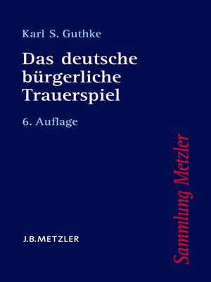 cover image of Das deutsche bürgerliche Trauerspiel